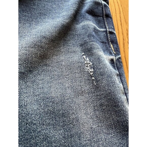 Risen Jeans Dark‎ High Rise Straight Leg Size Medium Classic City Mom Casual - Picture 9 of 12